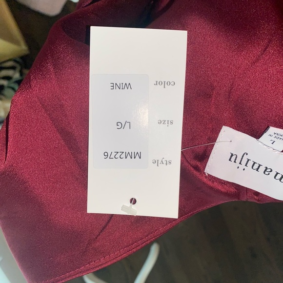 NTW long deep wine formal dress - Picture 5 of 5